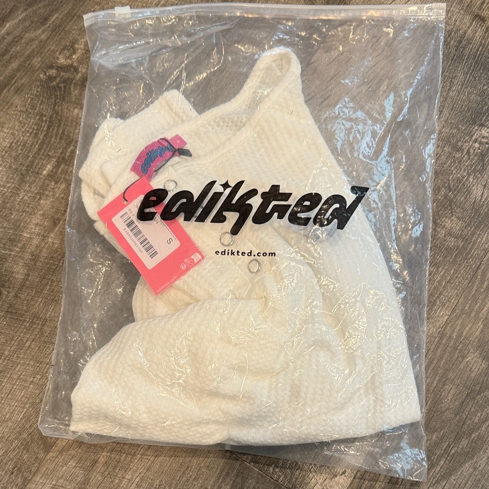 Edikted Ivory Knit Sweater